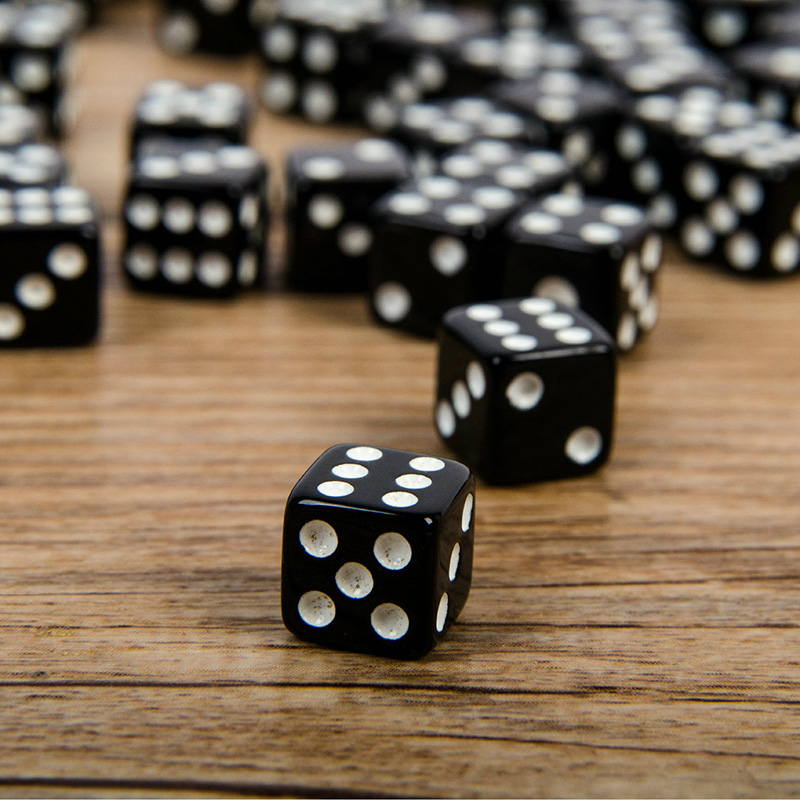 Puzzle Blank White - 50PCS 8MM 10MM Square Point Dice
