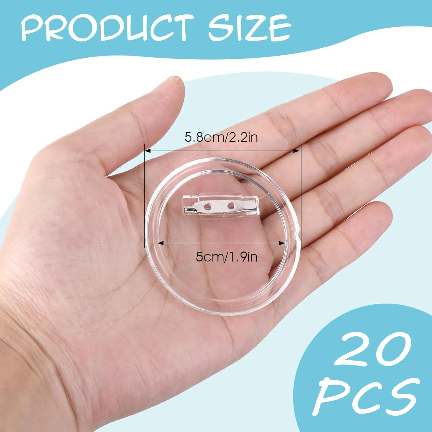 5-20PCS Buttons Blanks with Pi - Button Badge Blank 评论和价格