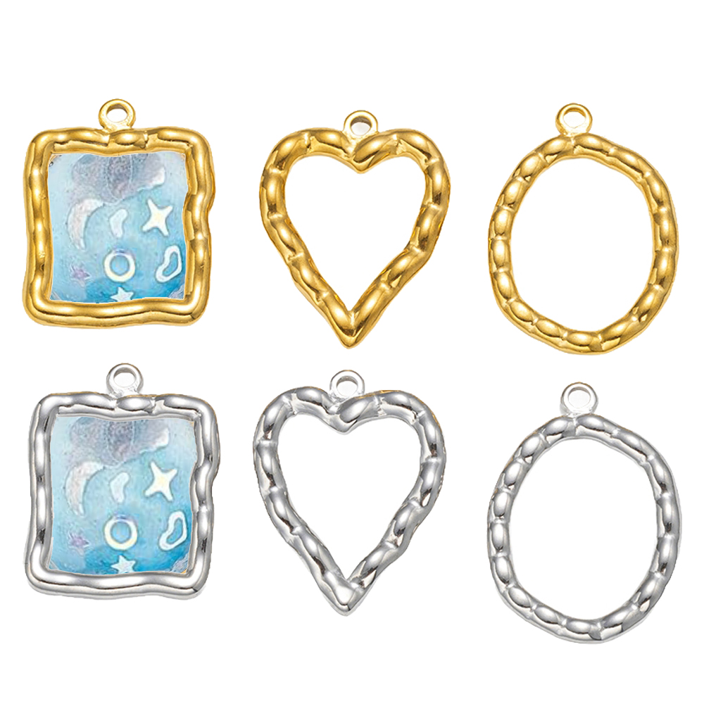 5pcs Stainless Steel Heart Rou - Metal Photo Panel 评论和价格