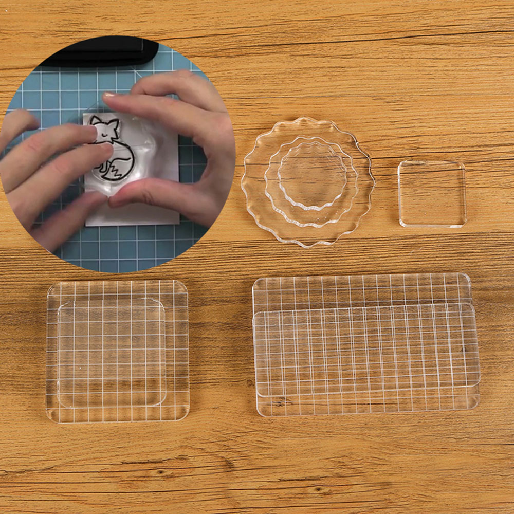 Clear Acrylic Stamp Block Use  - Photo Acrylic Block 评论和价格