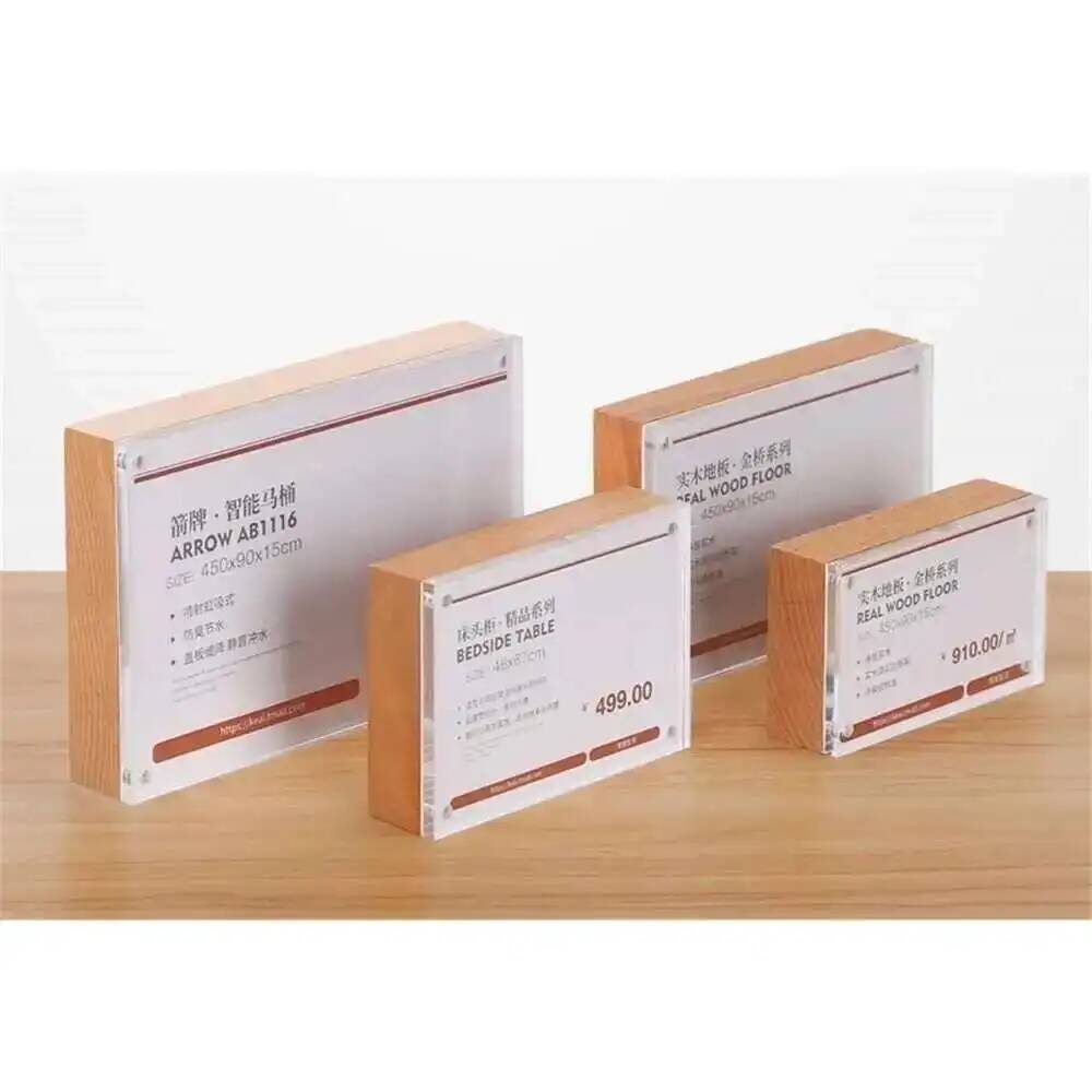 Desk Price Card Display Magnet - Photo Acrylic Block 评论和价格