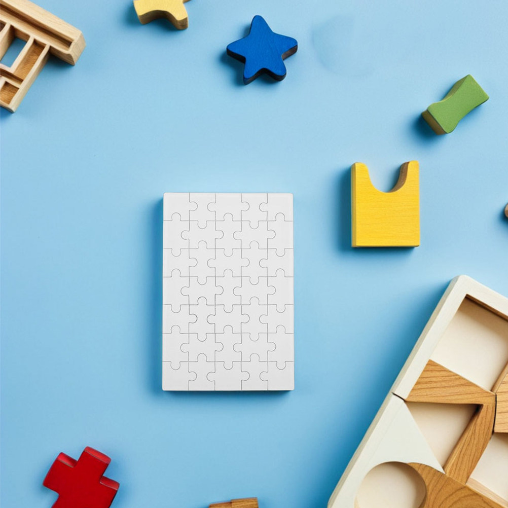 12Pcs Blank Sublimation Puzzle - Puzzle Blank White 评论和价格