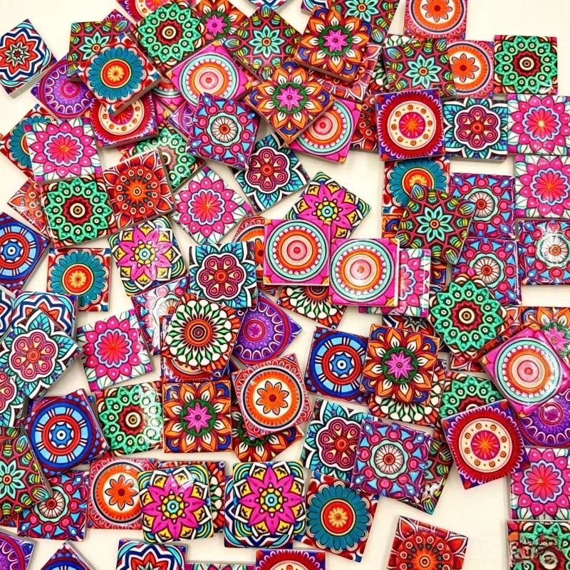 Mandala Print Ceramic Mosaic 1 - Ceramic Tile Blank 评论和价格