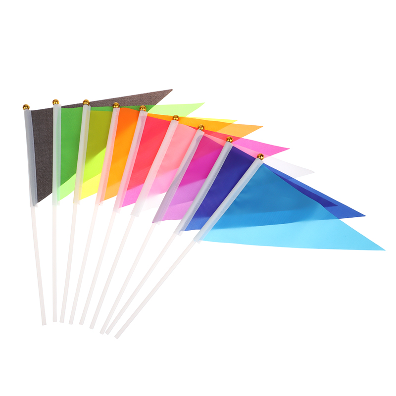 10Pcs Colorful Triangular Flag - Yard Sign Blank 评论和价格