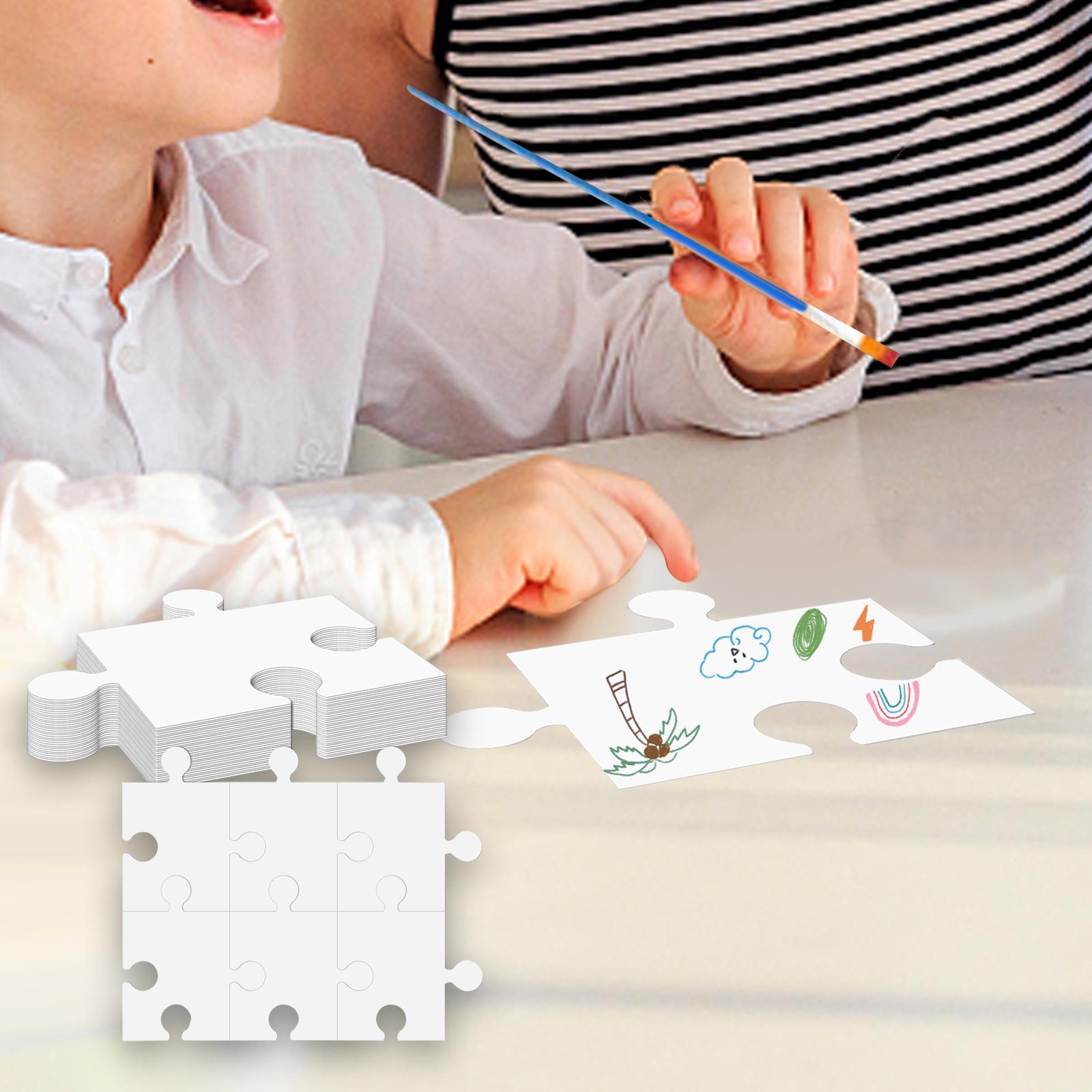 White Cardboard Blank Jigsaw P - Puzzle Blank White 评论和价格