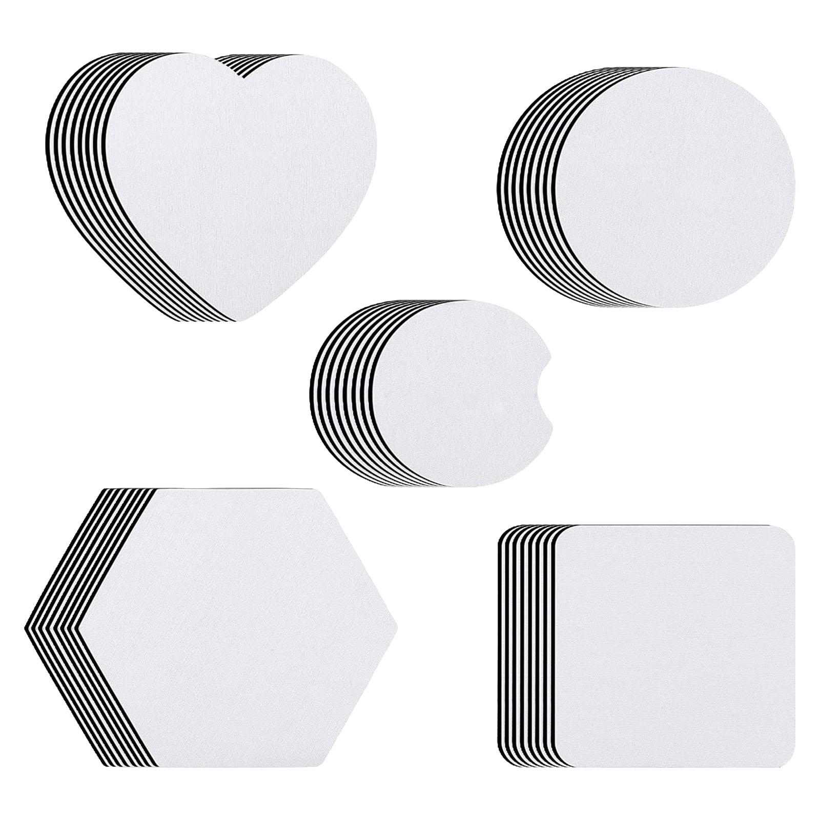 40Pcs Sublimation Cup Coasters - Coaster Sublimation Blank 评论和价格