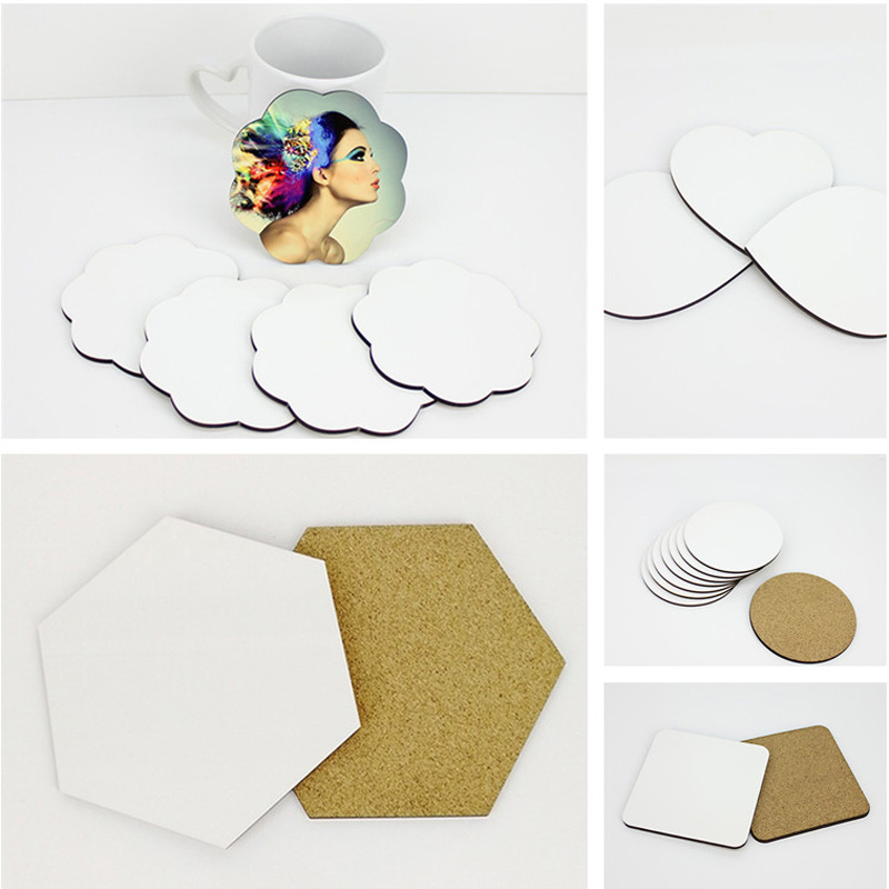 100Pcs/Lot DIY Sublimation Bla - Coaster Sublimation Blank 评论和价格