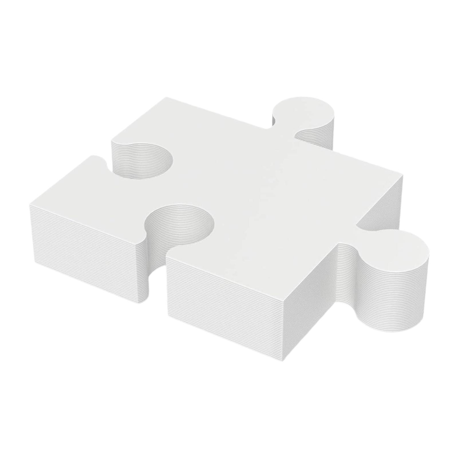 30Pcs Blank Puzzle Pieces Draw - Puzzle Blank White 评论和价格