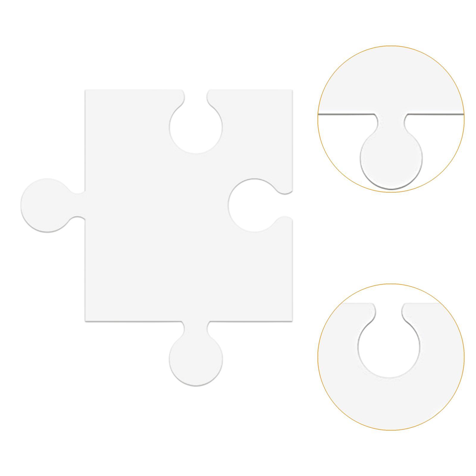 24Pcs White Cardboard Blank Ji - Puzzle Blank White 评论和价格