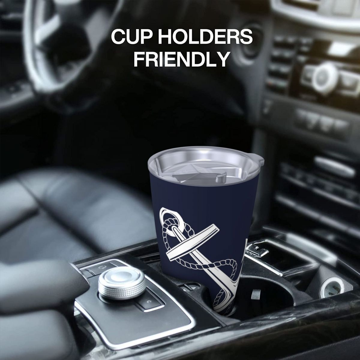 Anchor Nautical White & Navy S - Tumbler 20Oz White 评论和价格